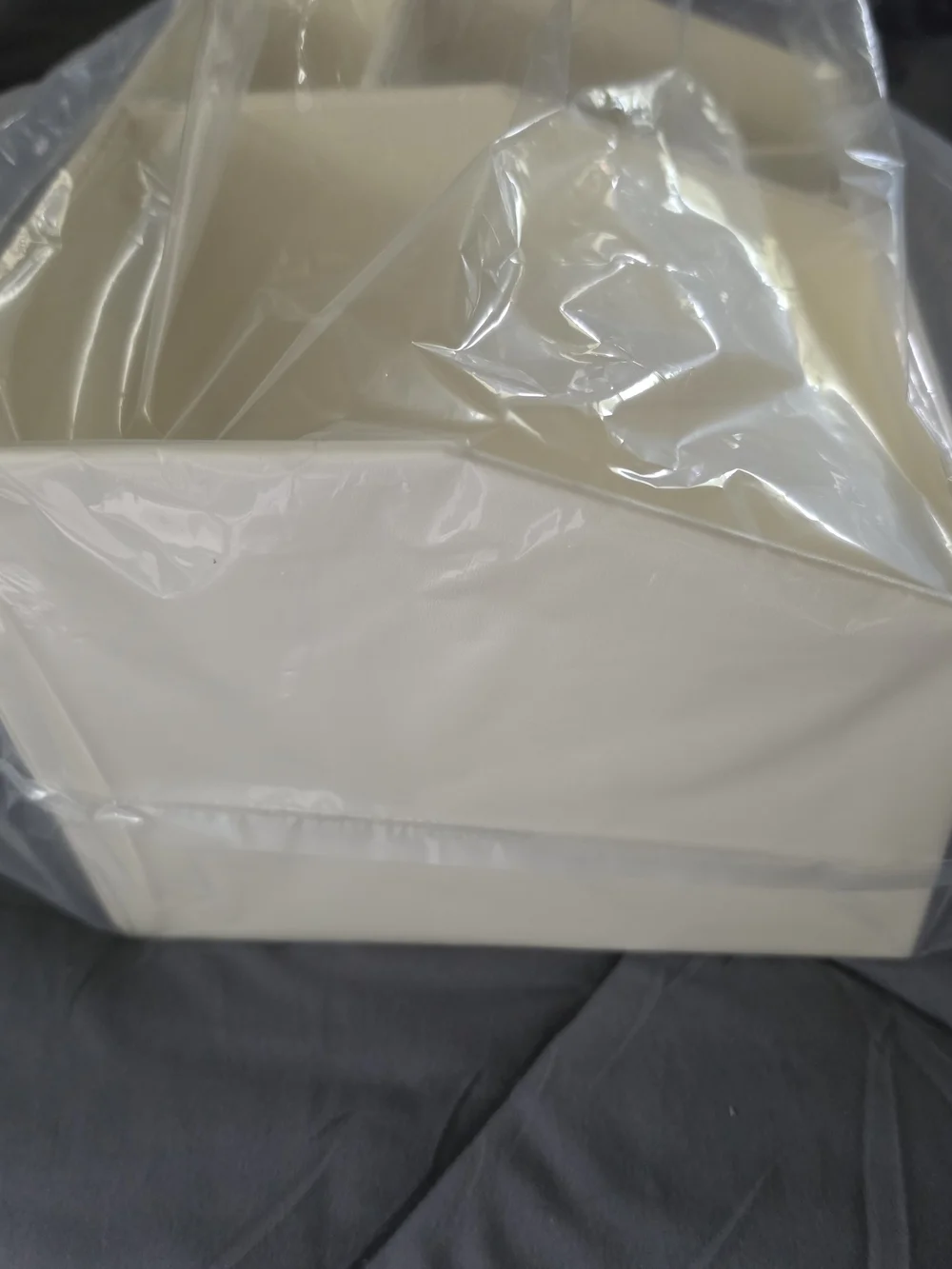 Minimalist Cream Makeup Organizer with Drawer by
